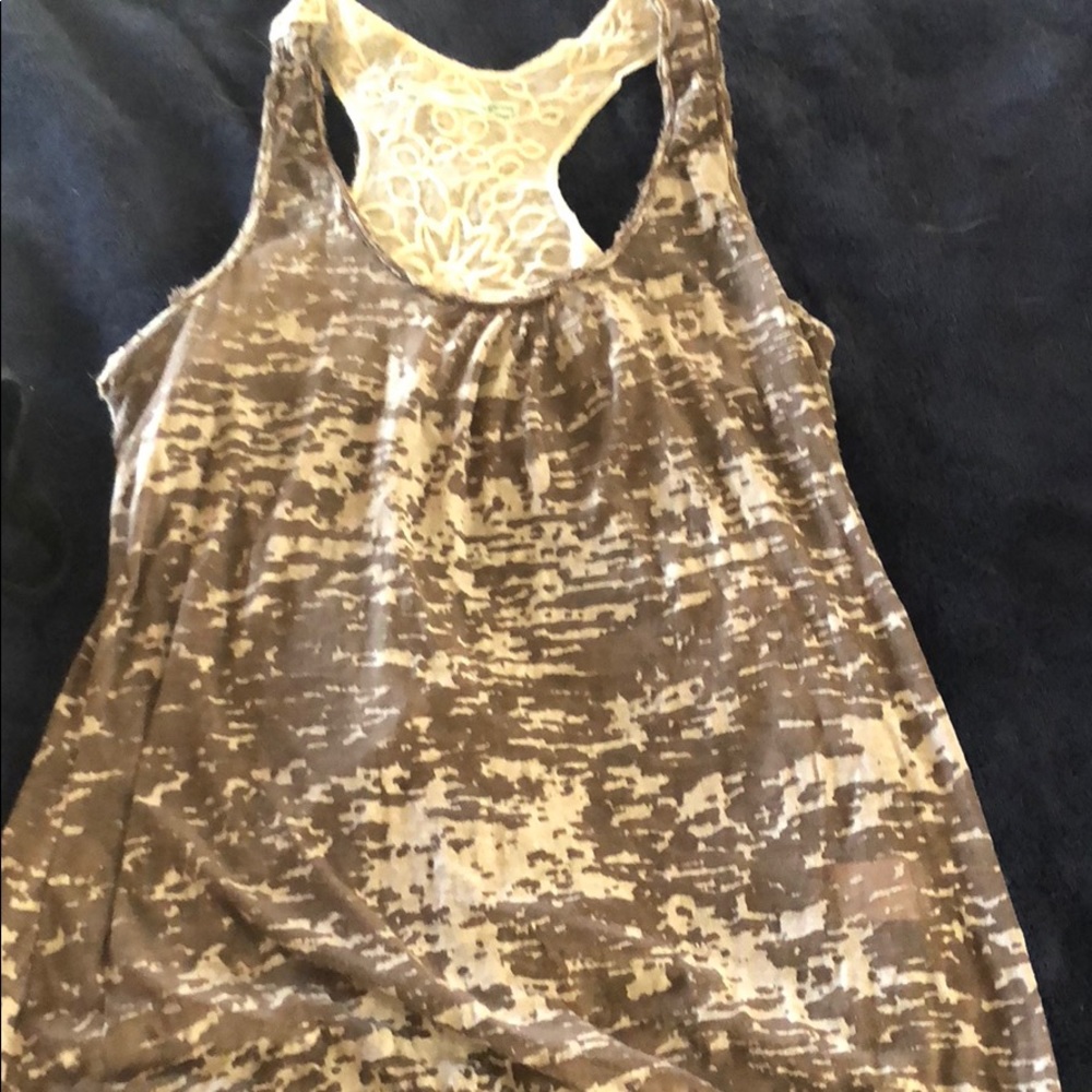 Tank top with lace